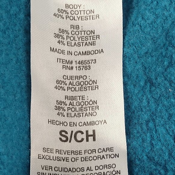 Champion Women's Blue Tie Dye Cotton Blend Hoodie. Size S/CH - Picture 10 of 11